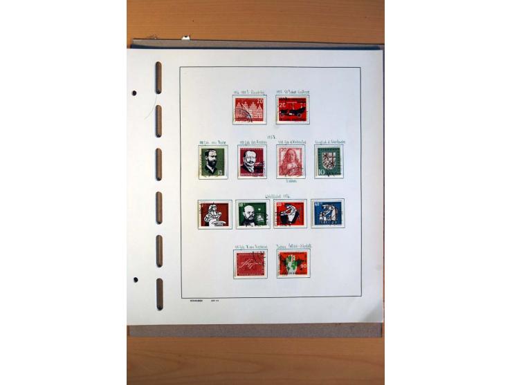 1945/80, ungebrauchter, postfrischer und gestempelter Posten mit Sammlungen Gemeinschaftsausgaben, Französische Zone, Bizone 