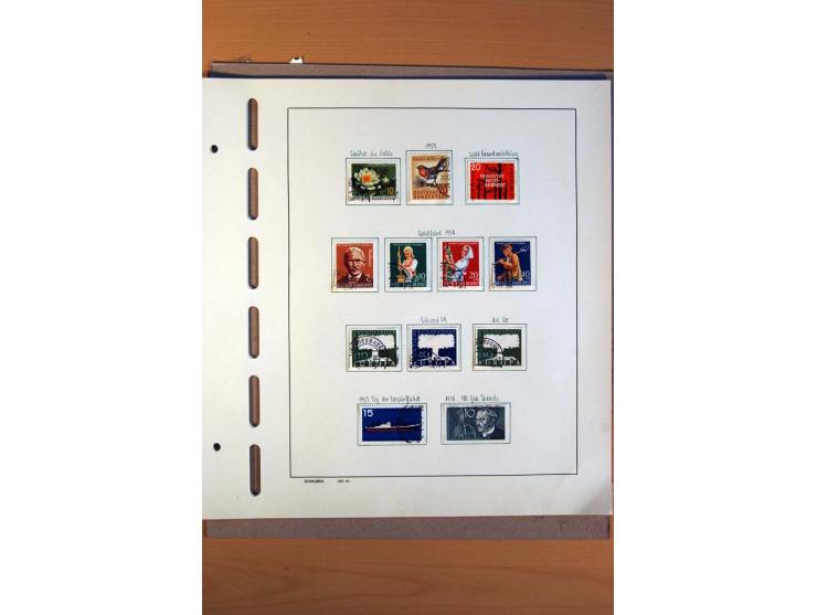 1945/80, ungebrauchter, postfrischer und gestempelter Posten mit Sammlungen Gemeinschaftsausgaben, Französische Zone, Bizone 