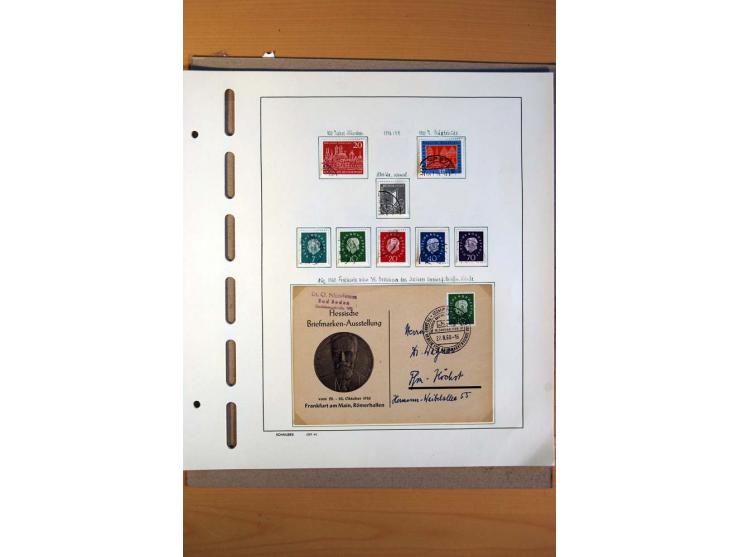 1945/80, ungebrauchter, postfrischer und gestempelter Posten mit Sammlungen Gemeinschaftsausgaben, Französische Zone, Bizone 
