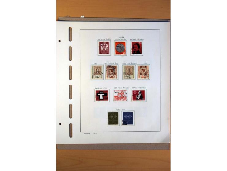 1945/80, ungebrauchter, postfrischer und gestempelter Posten mit Sammlungen Gemeinschaftsausgaben, Französische Zone, Bizone 