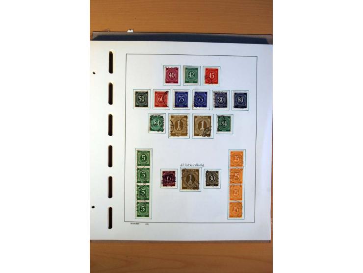 1945/80, ungebrauchter, postfrischer und gestempelter Posten mit Sammlungen Gemeinschaftsausgaben, Französische Zone, Bizone 