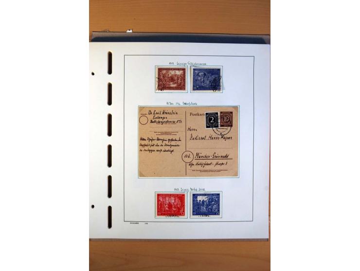 1945/80, ungebrauchter, postfrischer und gestempelter Posten mit Sammlungen Gemeinschaftsausgaben, Französische Zone, Bizone 