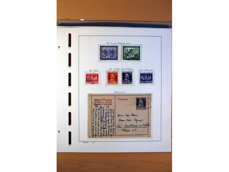 1945/80, ungebrauchter, postfrischer und gestempelter Posten mit Sammlungen Gemeinschaftsausgaben, Französische Zone, Bizone 
