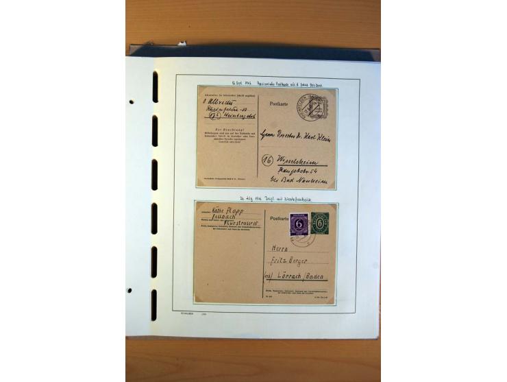 1945/80, ungebrauchter, postfrischer und gestempelter Posten mit Sammlungen Gemeinschaftsausgaben, Französische Zone, Bizone 