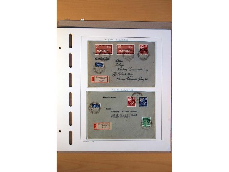 1945/80, ungebrauchter, postfrischer und gestempelter Posten mit Sammlungen Gemeinschaftsausgaben, Französische Zone, Bizone 
