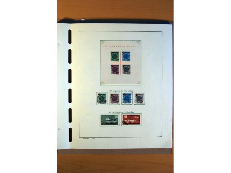1945/80, ungebrauchter, postfrischer und gestempelter Posten mit Sammlungen Gemeinschaftsausgaben, Französische Zone, Bizone 