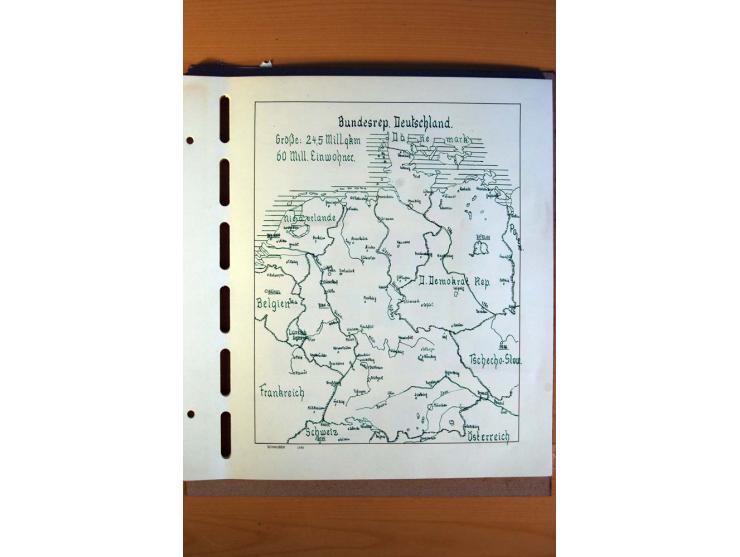 1945/80, ungebrauchter, postfrischer und gestempelter Posten mit Sammlungen Gemeinschaftsausgaben, Französische Zone, Bizone 