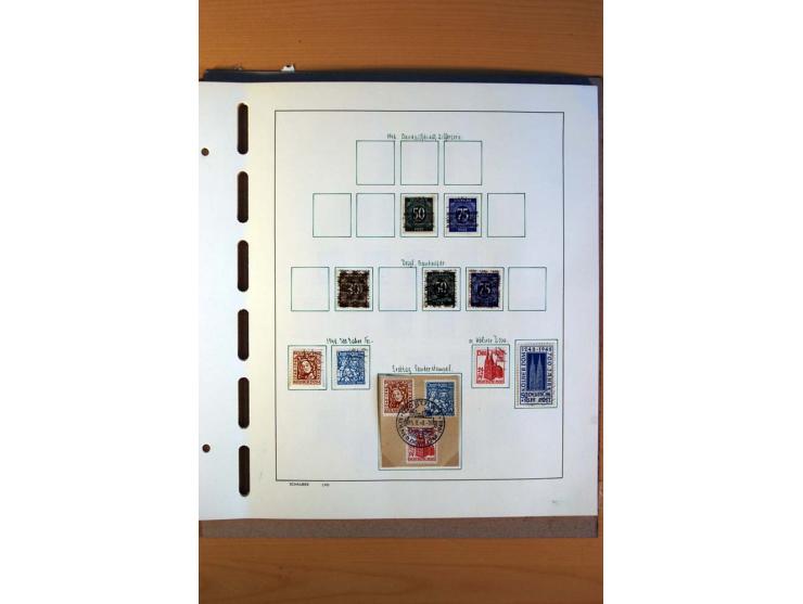 1945/80, ungebrauchter, postfrischer und gestempelter Posten mit Sammlungen Gemeinschaftsausgaben, Französische Zone, Bizone 