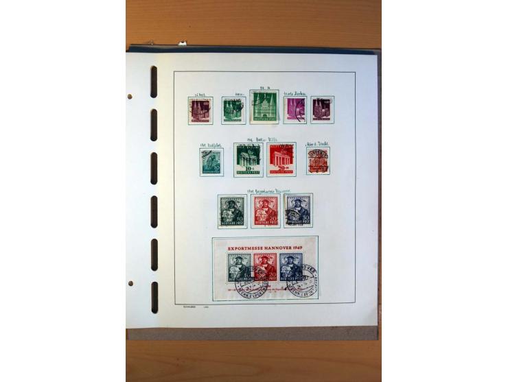1945/80, ungebrauchter, postfrischer und gestempelter Posten mit Sammlungen Gemeinschaftsausgaben, Französische Zone, Bizone 