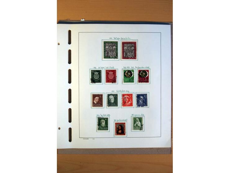 1945/80, ungebrauchter, postfrischer und gestempelter Posten mit Sammlungen Gemeinschaftsausgaben, Französische Zone, Bizone 