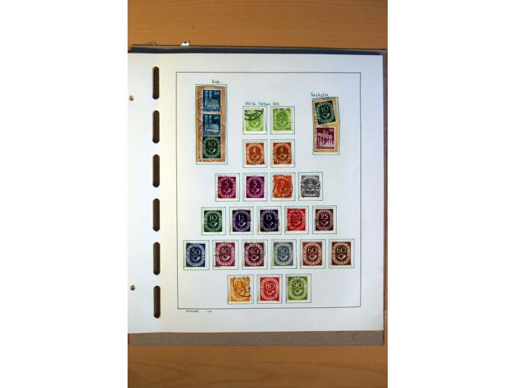 1945/80, ungebrauchter, postfrischer und gestempelter Posten mit Sammlungen Gemeinschaftsausgaben, Französische Zone, Bizone 
