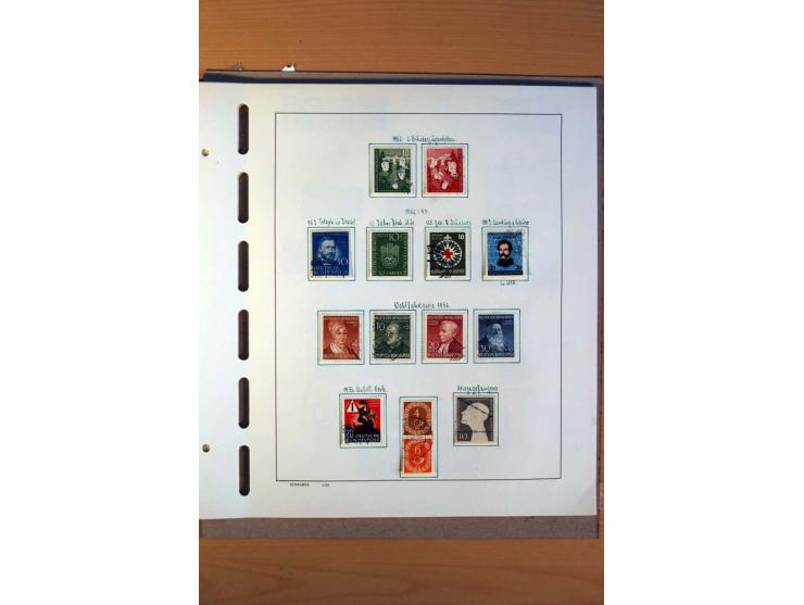 1945/80, ungebrauchter, postfrischer und gestempelter Posten mit Sammlungen Gemeinschaftsausgaben, Französische Zone, Bizone 