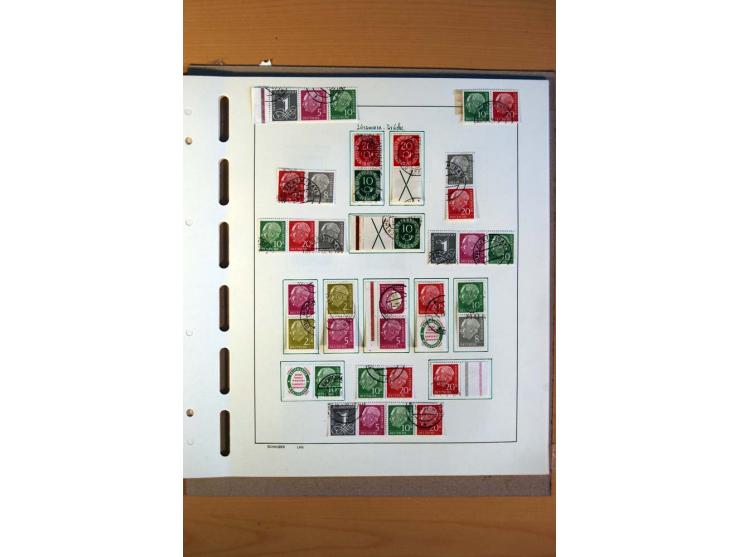 1945/80, ungebrauchter, postfrischer und gestempelter Posten mit Sammlungen Gemeinschaftsausgaben, Französische Zone, Bizone 
