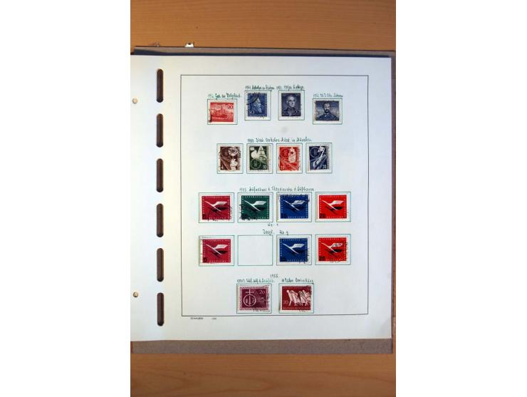 1945/80, ungebrauchter, postfrischer und gestempelter Posten mit Sammlungen Gemeinschaftsausgaben, Französische Zone, Bizone 