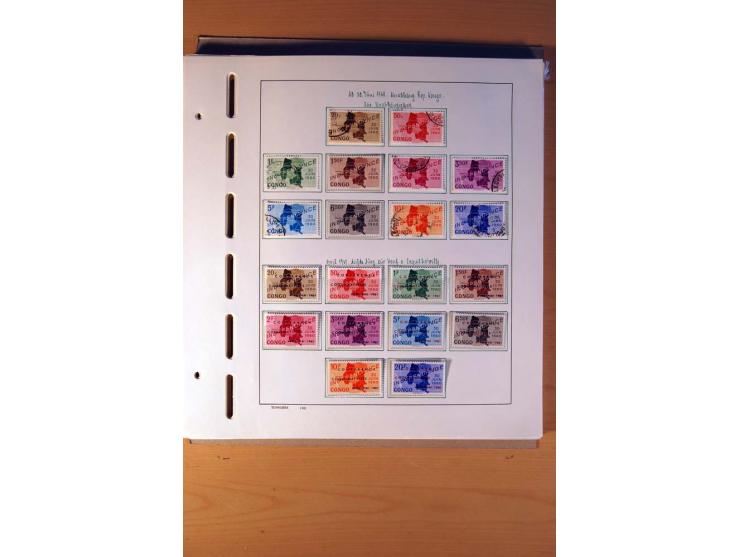 1886/1975, ungebrauchte, postfrische und gestempelte Sammlung mit zusätzlich Kongo-Kinshasa und -Zaire, teils in beiden Erhal