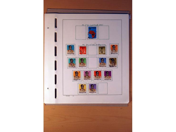 1886/1975, ungebrauchte, postfrische und gestempelte Sammlung mit zusätzlich Kongo-Kinshasa und -Zaire, teils in beiden Erhal