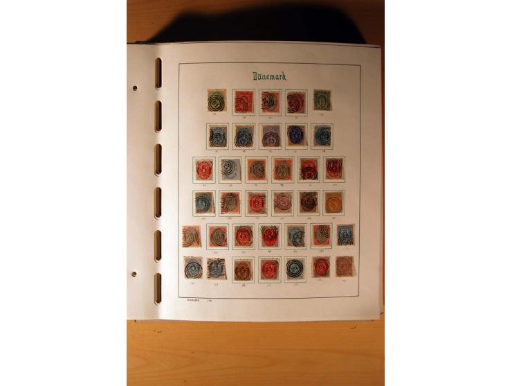 1851/1982, gestempelte kpl. Sammlung mit vielen Unternummern, u.a. Mi.-Nr. 2I und II, Farben, Zähnungen, vielen Zusammendruck