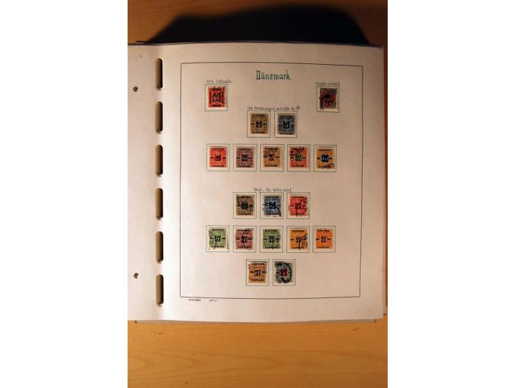 1851/1982, gestempelte kpl. Sammlung mit vielen Unternummern, u.a. Mi.-Nr. 2I und II, Farben, Zähnungen, vielen Zusammendruck