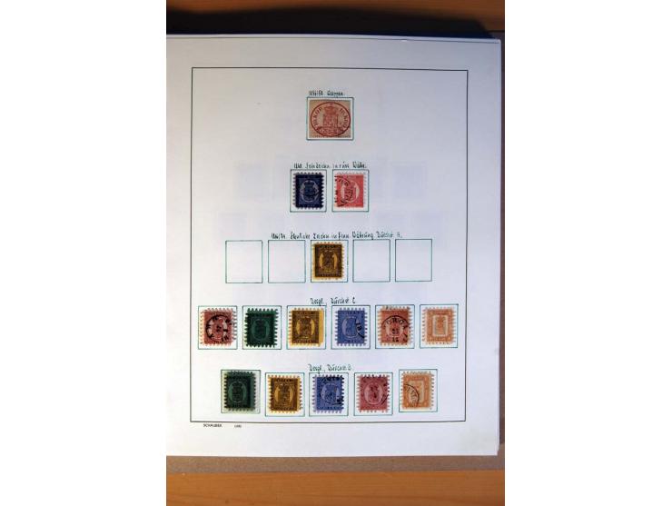 1860/1980, überwiegend gestempelte Sammlung mit u.a. Mi.-Nr. 10, 35-47 etc.