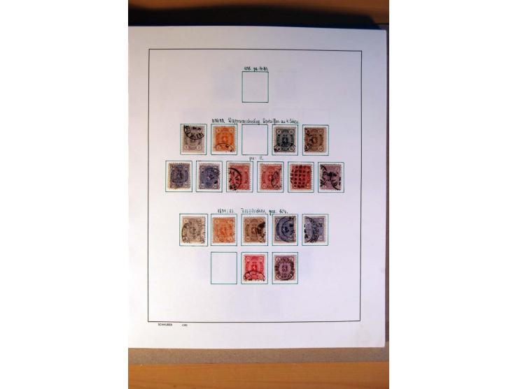 1860/1980, überwiegend gestempelte Sammlung mit u.a. Mi.-Nr. 10, 35-47 etc.