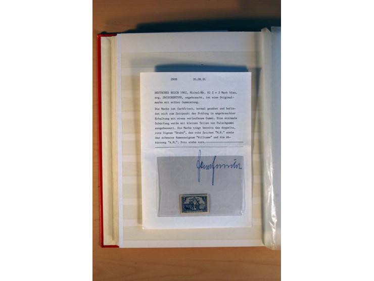  1872/1945, ungebrauchte und gestempelte Sammlung mit vielen besseren Werten dabei Mi.-Nr. 96IIW gestempelt, doppelt sign. Pf