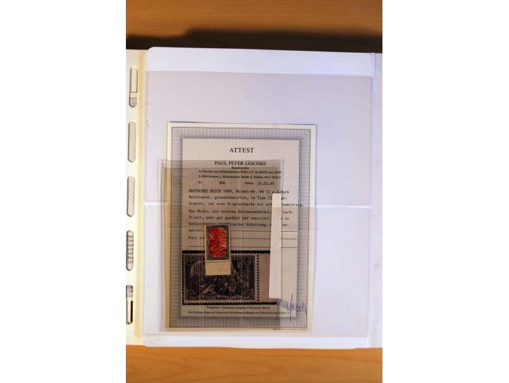  1872/1945, ungebrauchte und gestempelte Sammlung mit vielen besseren Werten dabei Mi.-Nr. 96IIW gestempelt, doppelt sign. Pf