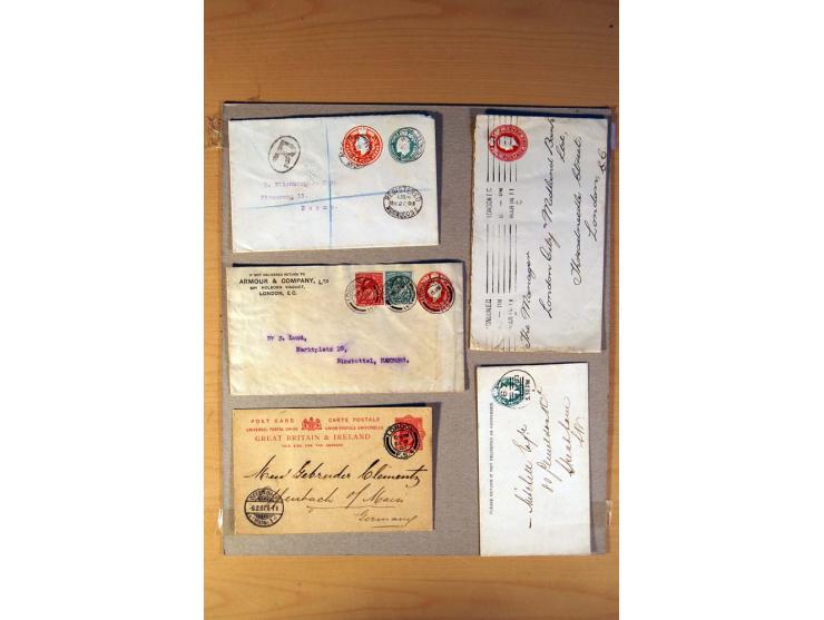 1813/1935, über 90 Briefe und Karten mit vielen interessanten Stücken dabei Mulready-Umschlag 1 und 2 P., gebraucht, Mi.-Nr. 