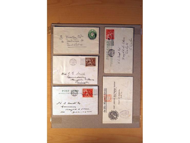 1813/1935, über 90 Briefe und Karten mit vielen interessanten Stücken dabei Mulready-Umschlag 1 und 2 P., gebraucht, Mi.-Nr. 
