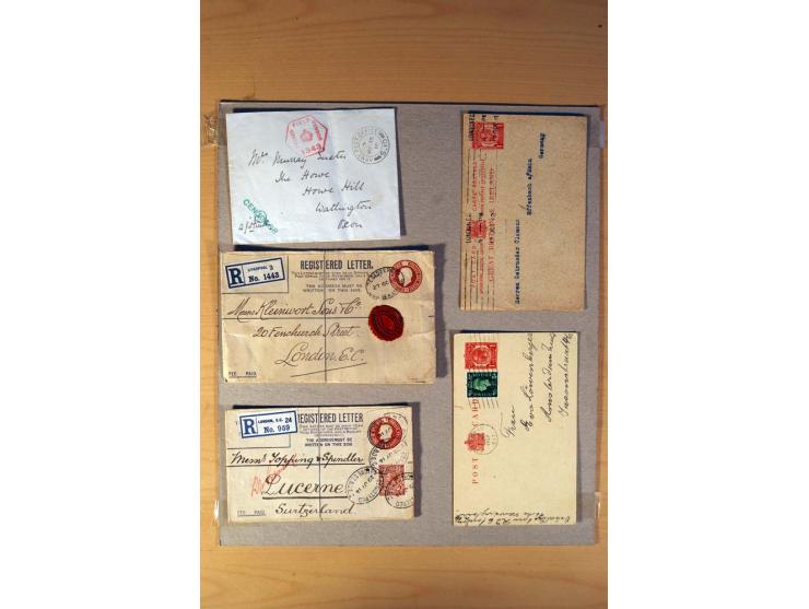1813/1935, über 90 Briefe und Karten mit vielen interessanten Stücken dabei Mulready-Umschlag 1 und 2 P., gebraucht, Mi.-Nr. 