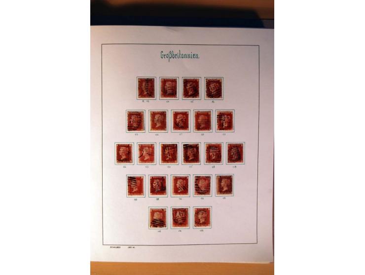 1840/1974, sehr schöne gestempelte Sammlung, differenziert nach Farben, Zähnungen und Platten, dabei viele bessere Werte z.B.
