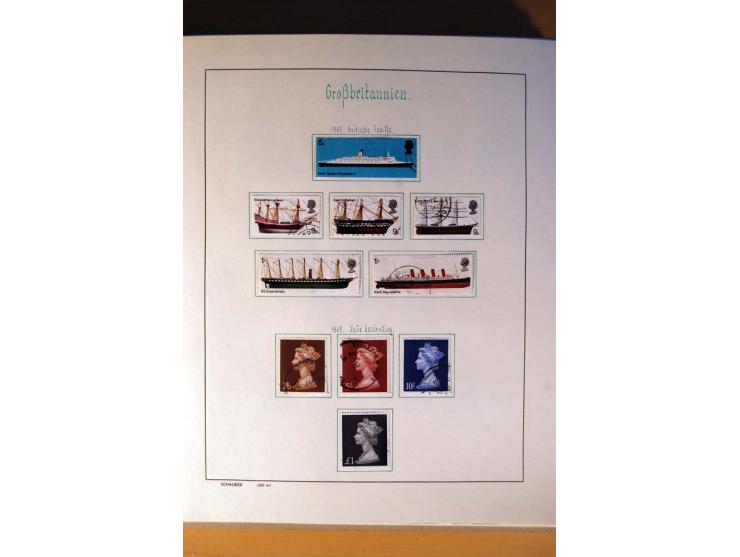 1840/1974, sehr schöne gestempelte Sammlung, differenziert nach Farben, Zähnungen und Platten, dabei viele bessere Werte z.B.