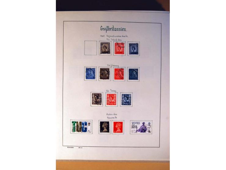 1840/1974, sehr schöne gestempelte Sammlung, differenziert nach Farben, Zähnungen und Platten, dabei viele bessere Werte z.B.