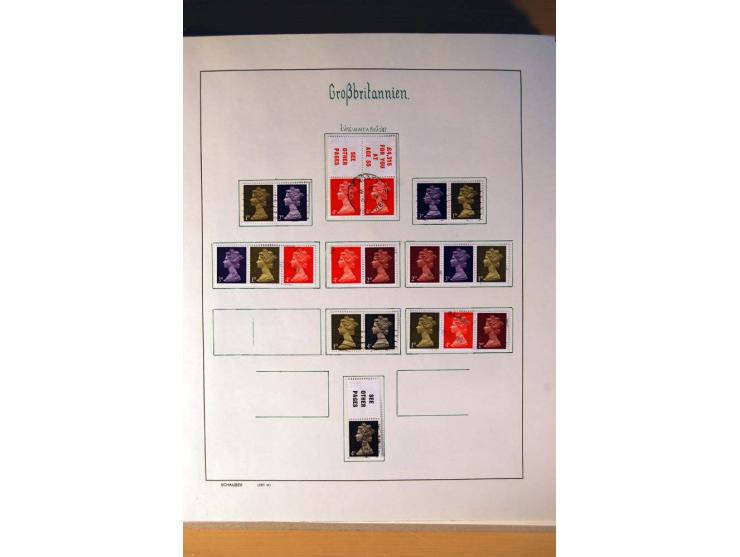 1840/1974, sehr schöne gestempelte Sammlung, differenziert nach Farben, Zähnungen und Platten, dabei viele bessere Werte z.B.