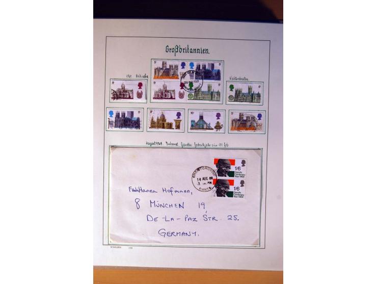 1840/1974, sehr schöne gestempelte Sammlung, differenziert nach Farben, Zähnungen und Platten, dabei viele bessere Werte z.B.