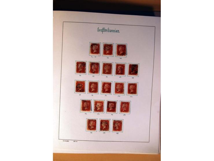 1840/1974, sehr schöne gestempelte Sammlung, differenziert nach Farben, Zähnungen und Platten, dabei viele bessere Werte z.B.