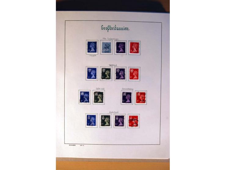 1840/1974, sehr schöne gestempelte Sammlung, differenziert nach Farben, Zähnungen und Platten, dabei viele bessere Werte z.B.