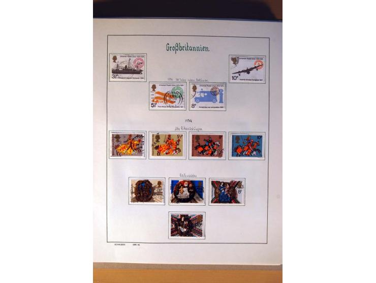 1840/1974, sehr schöne gestempelte Sammlung, differenziert nach Farben, Zähnungen und Platten, dabei viele bessere Werte z.B.