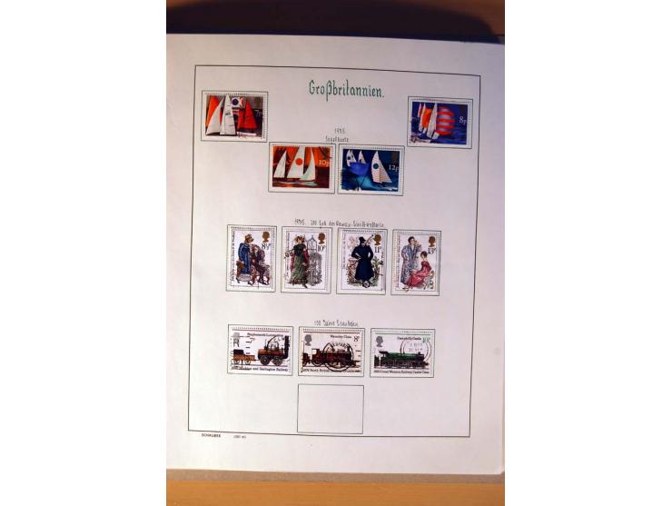 1840/1974, sehr schöne gestempelte Sammlung, differenziert nach Farben, Zähnungen und Platten, dabei viele bessere Werte z.B.