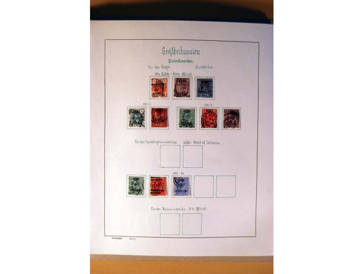 1840/1974, sehr schöne gestempelte Sammlung, differenziert nach Farben, Zähnungen und Platten, dabei viele bessere Werte z.B.