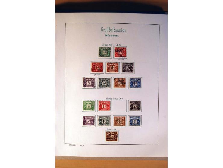 1840/1974, sehr schöne gestempelte Sammlung, differenziert nach Farben, Zähnungen und Platten, dabei viele bessere Werte z.B.