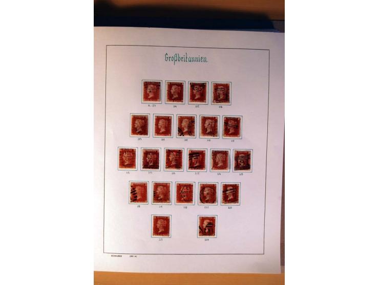 1840/1974, sehr schöne gestempelte Sammlung, differenziert nach Farben, Zähnungen und Platten, dabei viele bessere Werte z.B.