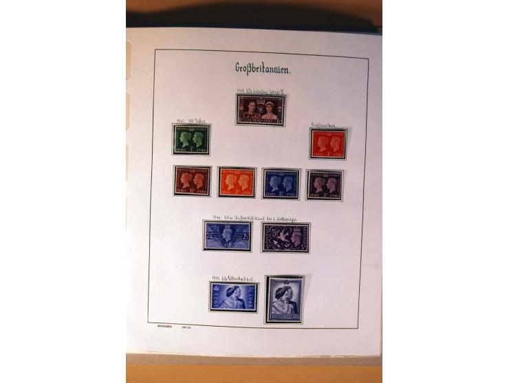 1840/1974, sehr schöne gestempelte Sammlung, differenziert nach Farben, Zähnungen und Platten, dabei viele bessere Werte z.B.