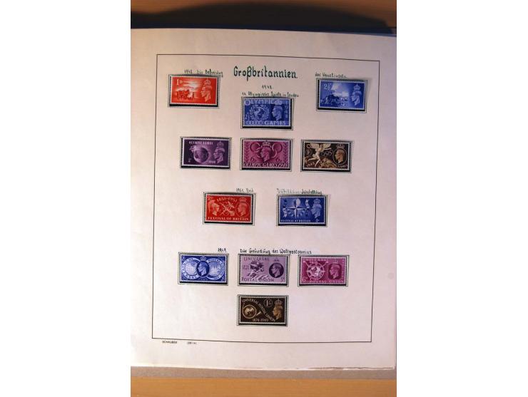 1840/1974, sehr schöne gestempelte Sammlung, differenziert nach Farben, Zähnungen und Platten, dabei viele bessere Werte z.B.