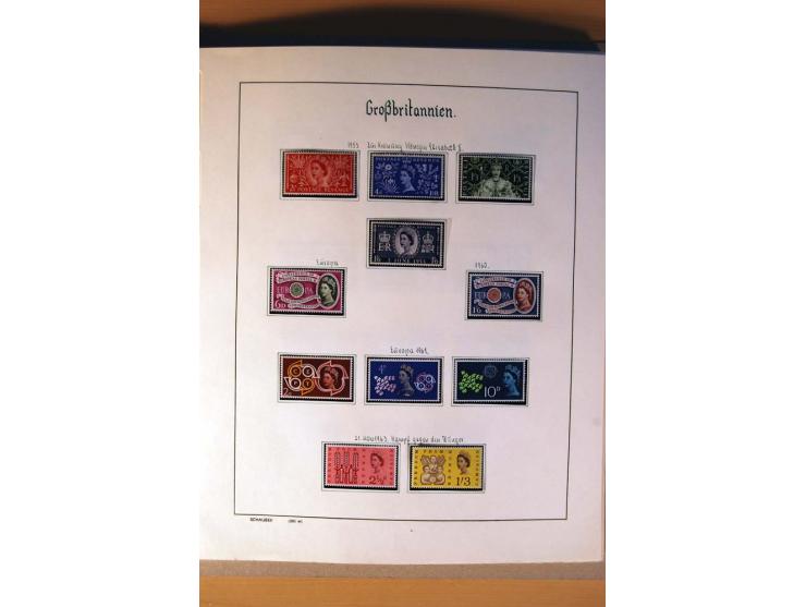 1840/1974, sehr schöne gestempelte Sammlung, differenziert nach Farben, Zähnungen und Platten, dabei viele bessere Werte z.B.