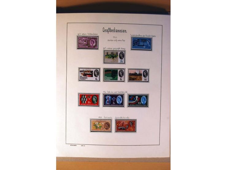 1840/1974, sehr schöne gestempelte Sammlung, differenziert nach Farben, Zähnungen und Platten, dabei viele bessere Werte z.B.