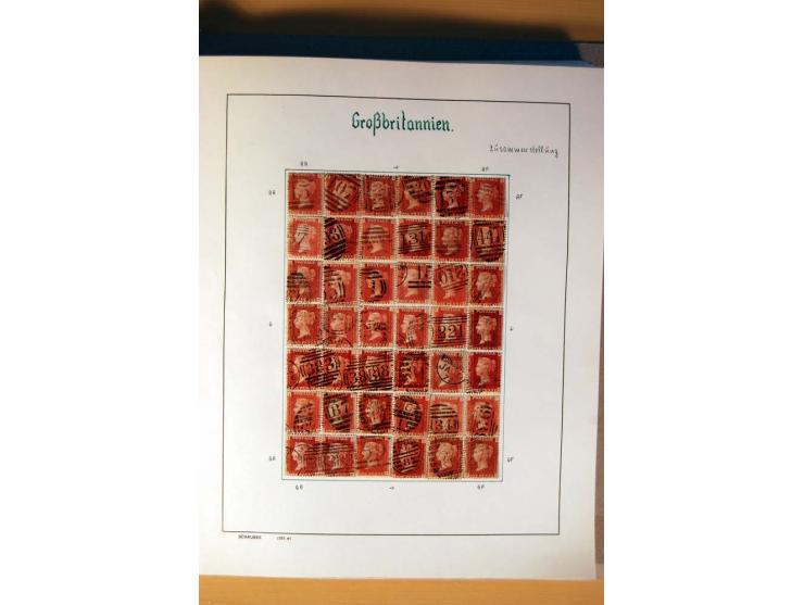 1840/1974, sehr schöne gestempelte Sammlung, differenziert nach Farben, Zähnungen und Platten, dabei viele bessere Werte z.B.