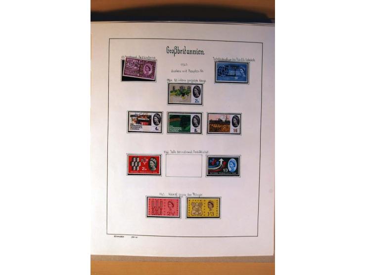 1840/1974, sehr schöne gestempelte Sammlung, differenziert nach Farben, Zähnungen und Platten, dabei viele bessere Werte z.B.