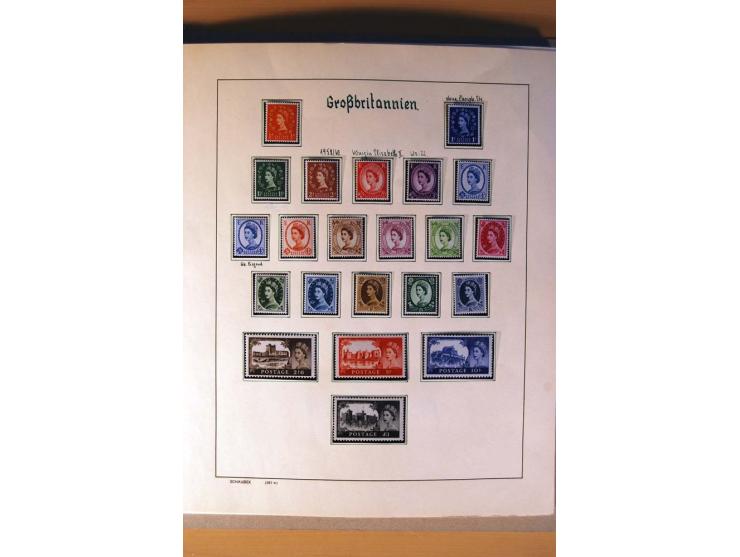 1840/1974, sehr schöne gestempelte Sammlung, differenziert nach Farben, Zähnungen und Platten, dabei viele bessere Werte z.B.