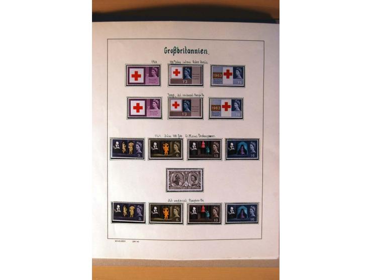 1840/1974, sehr schöne gestempelte Sammlung, differenziert nach Farben, Zähnungen und Platten, dabei viele bessere Werte z.B.