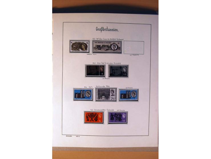 1840/1974, sehr schöne gestempelte Sammlung, differenziert nach Farben, Zähnungen und Platten, dabei viele bessere Werte z.B.